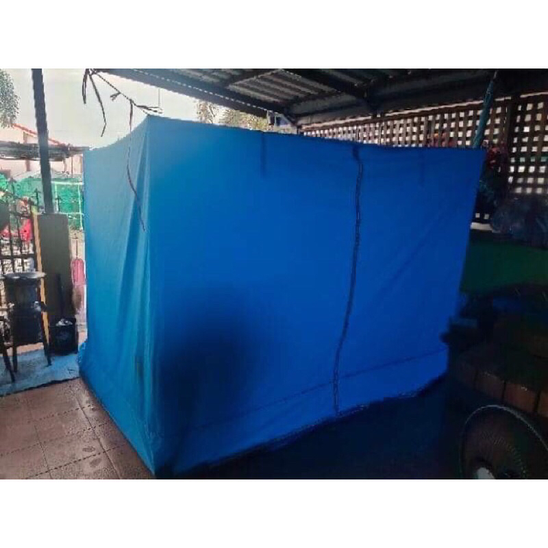 มุ้งแอร์ขนาด10ฟุตไม่มีโครงมีพื้นมีหูมุ้งผ้าเคลือบกันยูวีหนา210D ราคา ถูกที่สุด ดีลบีเคเค แกลเลอรีภาพที่ 2