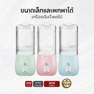 เครื่องปั่นน้ำผลไม้ ไร้สาย 4ใบมีด เหมาะสำหรับการเดินทา ง่ายต่อการพกพา