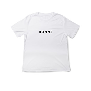 เสื้อคอกลม ผ้าฝ้าย 100% ลาย Artemis "Homme" | Minimal Tee | 100% Organic Cotton