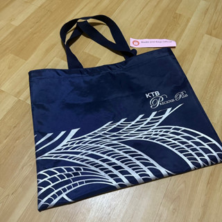 KTB Precious Plus Tote Bag กระเป๋าผ้า สีน้ำเงินเข้ม