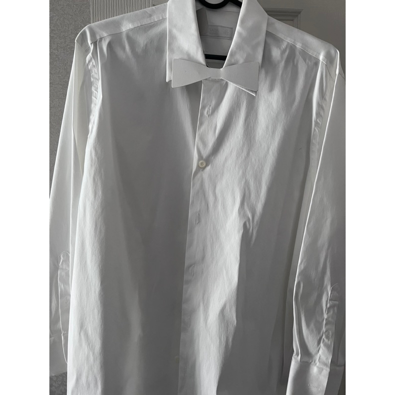 เสื้อเชิ้ต PRADA สีขาวของแท้ 100%