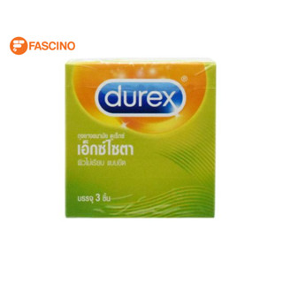 Durex Excita ถุงยางอนามัย ผิวเรียบ ผนังขนาน ถุงยางอนามัยโปร่งแสง เจือสีชมพู