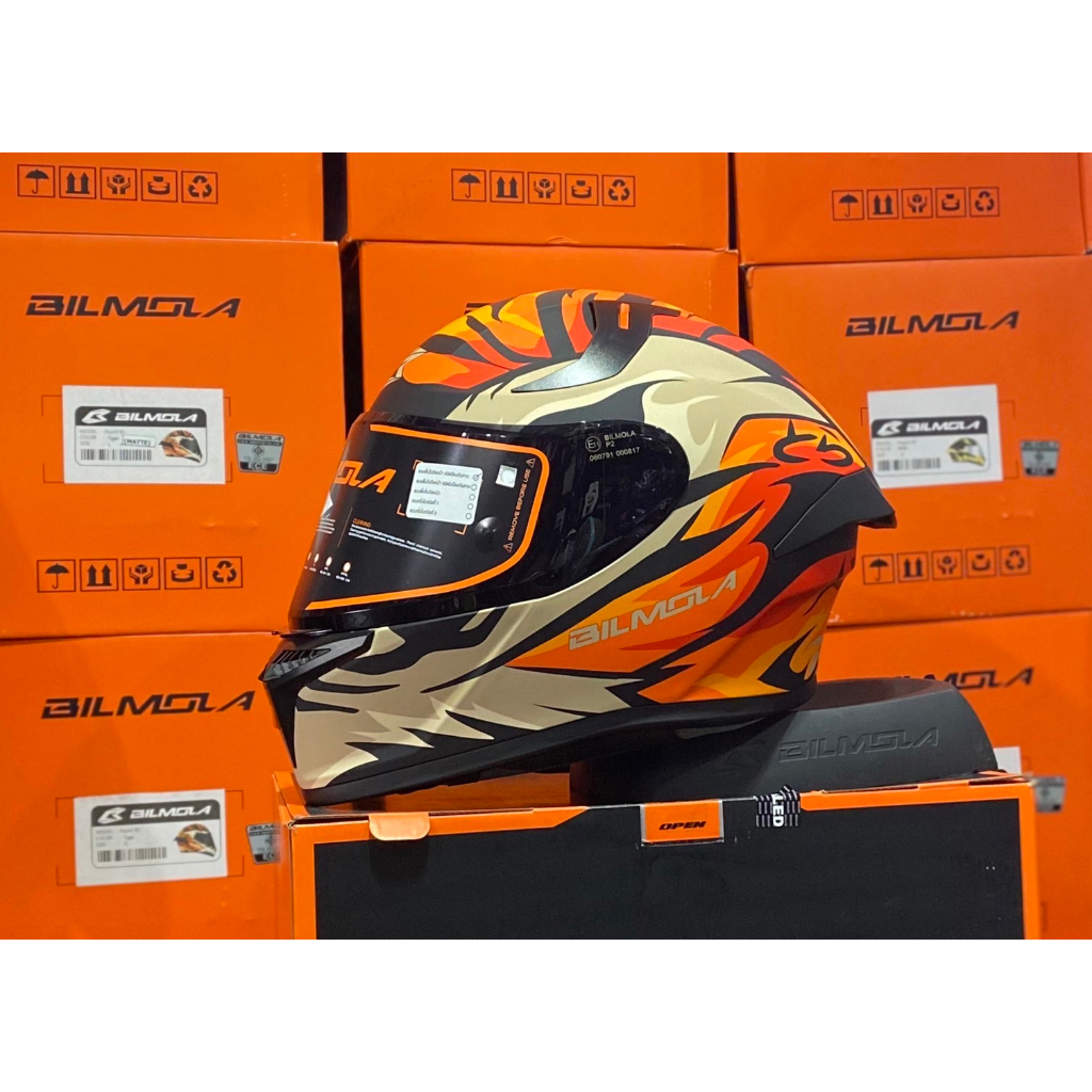 หมวกกันน็อคเต็มใบหุ้มคาง Bilmola Rapid RS Tiger