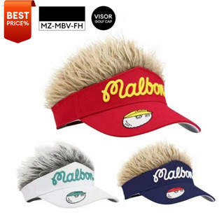 [11GOLF] หมวกกอล์ฟ ปักโลโก้ MALBON GOLF CAP FLAIR HAIR VISOR รหัสสินค้า MZ-MBV-FH