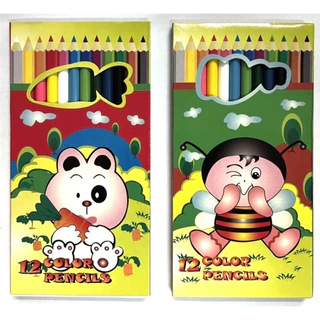 ดินสอสีไม้ 6 สี / 12 สี ตรา BE CARROT สั้น / ยาว สีไม้ราคาประหยัด