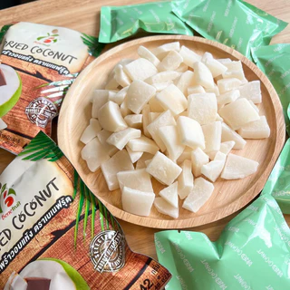 Benefruit มะพร้าวอบแห้ง🥥 มะพร้าวกรอบ เนื้อแน่นกรึบ หวานน้อย สูตรน้ำตาลต่ำ (Dried Coconut)