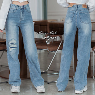 JH2428# กางเกงทรงกระบอก Jeans house