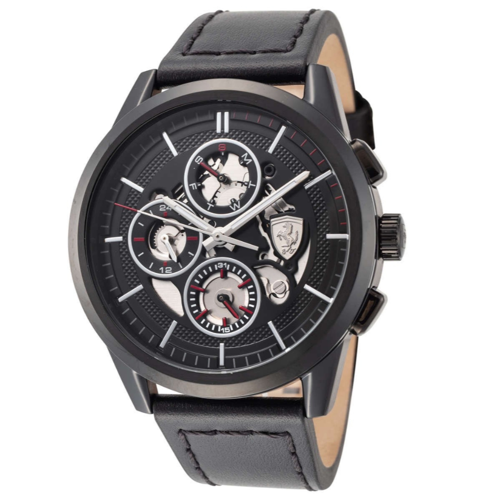 นาฬิกา FERRARI MEN'S 0830829 SCUDERIA 44 MM GRAND TOUR QUARTZ MULTIFUNCTION พร้อมกล่อง (ใหม่)