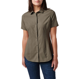 5.11 Tactical Janet Shirt Women 61337 เสื้อเชิ้ตแขนสั้นสำหรับผู้หญิง สำหรับใส่ทางการและลำลอง ผ้าโพลีเอสเตอร์ 100% เข้ารูป ระบายความร้อนได้ดี โดย Tankstore