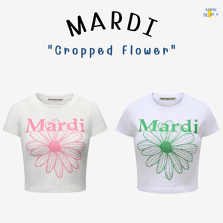 เสื้อพร้อมส่ง ของแท้ 100% Cropped T-Shirt Flower Mardi