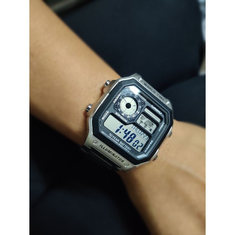 CASIOนาฬิกาข้อมือดิจิตรอนAE-1000HD AE-1200HD AE-1300HD W-218HDของแท้รับประกัน 1ปี