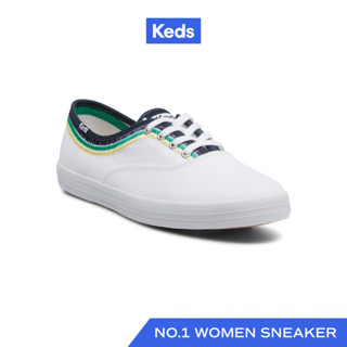 KEDS รองเท้าผ้าใบ แบบผูกเชือก รุ่น CHAMPION EMB สีขาว ( WF67187 )