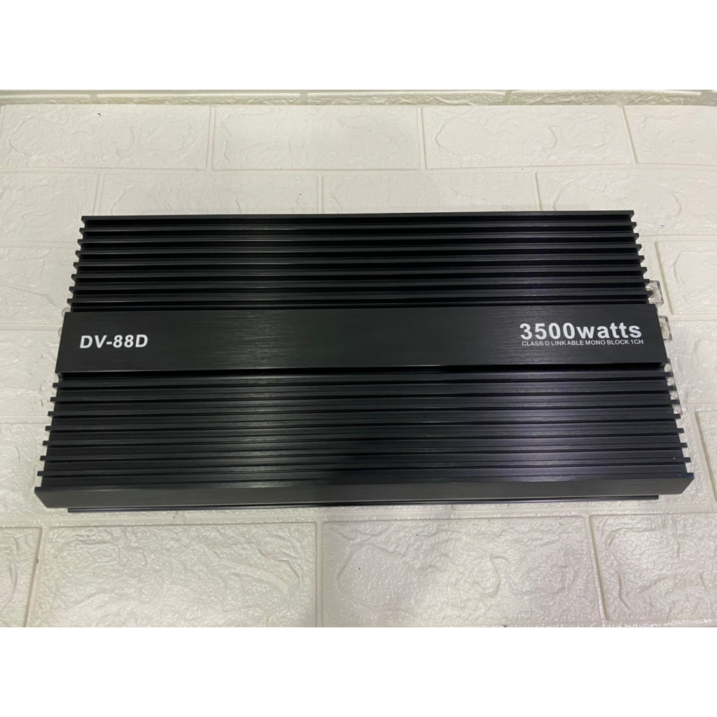 พาวเวอร์แอมป์รถยนต์ ขับซับเบส รุ่นDV-88D สุดยอดพาวเวอร์แอมป์คลาสดีกำลังขับ 3500W เบสแน่นๆแรงๆของใหม่