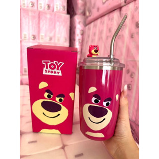 แก้วหมีLotso ขนาด600ml งานเก็บร้อนเย็น