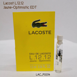 น้ำหอม Lacoste L.12.12 Jaune-Optimistic EDT 1.5 ml (หัวสเปรย์)