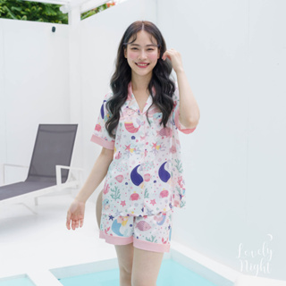 A26 ชุดนอน LovelyNight แขนสั้น-ขาสั้น Pretty Mermaid