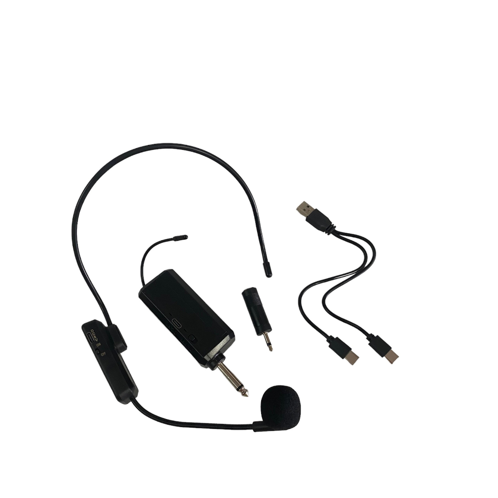 ไมโครโฟนไร้สายคาดศีรษะระบบUHFย่านความถี่2.4G SINGLE Wireless Microphone HEADSET แถมฟรี หัวแปลง3.5MM รุ่น-E-108