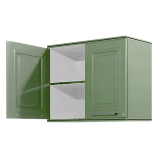 King Platinum ตู้แขวนคู่ รุ่นเคิร์ฟ / รุ่นเพิร์ล ขนาด 90x67.8x34 ซม. (พิตาชิโอ)