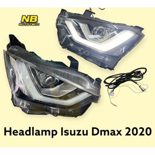 ไฟหน้า Dmax 2020 2021 2022 2023 รุ่น top โปรเจคเตอร์  Headlamp Isuzu Dmax top