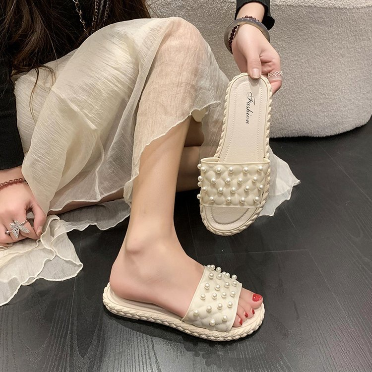 รองเท้าแตะผุ้หญิงแบบสวมสีพาสเทวพื้นนิ่ม น้ำหนักเบาใส่สบาย รุ่น2028 - รูปที่ 7