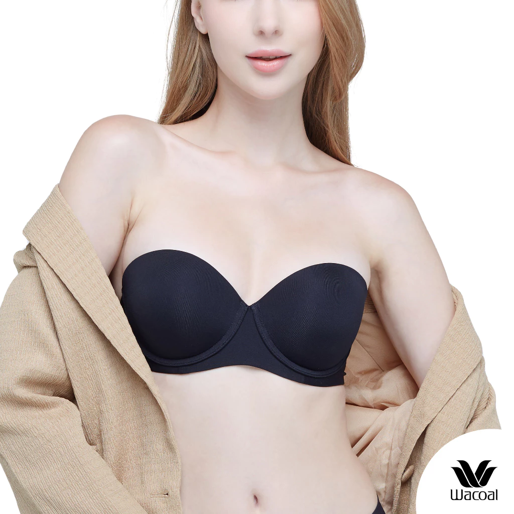 Wacoal บราเกาะอก เกาะอยู่ไม่เลื่อนหลุด ที่สุดของความเกาะอยู่ The Best of Wacoal รุ่น WB5P60 สีดำ (BL)