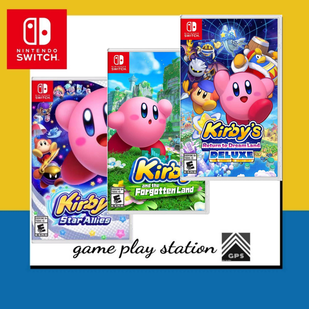 nintendo switch kirby star allies / kirby forgotten land / kirby return to dreamland deluxe(english)