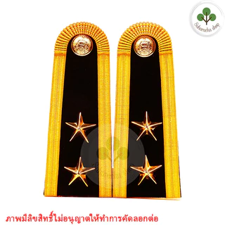 อินทรธนู ทบ ยศ อินทนู มีทุกยศ (พร้อมเครื่องหมายตามรูปเลยครับ) บ่าชุดขาว ดิ้นอินเดีย