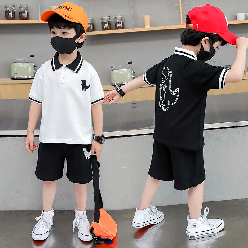 ชุดเด็กแฟชั่น เสื้อ + กางเกง สไตล์เกาหลี เนื้อผ้าดี ( 8เรือน- 5ปี) PFS0054