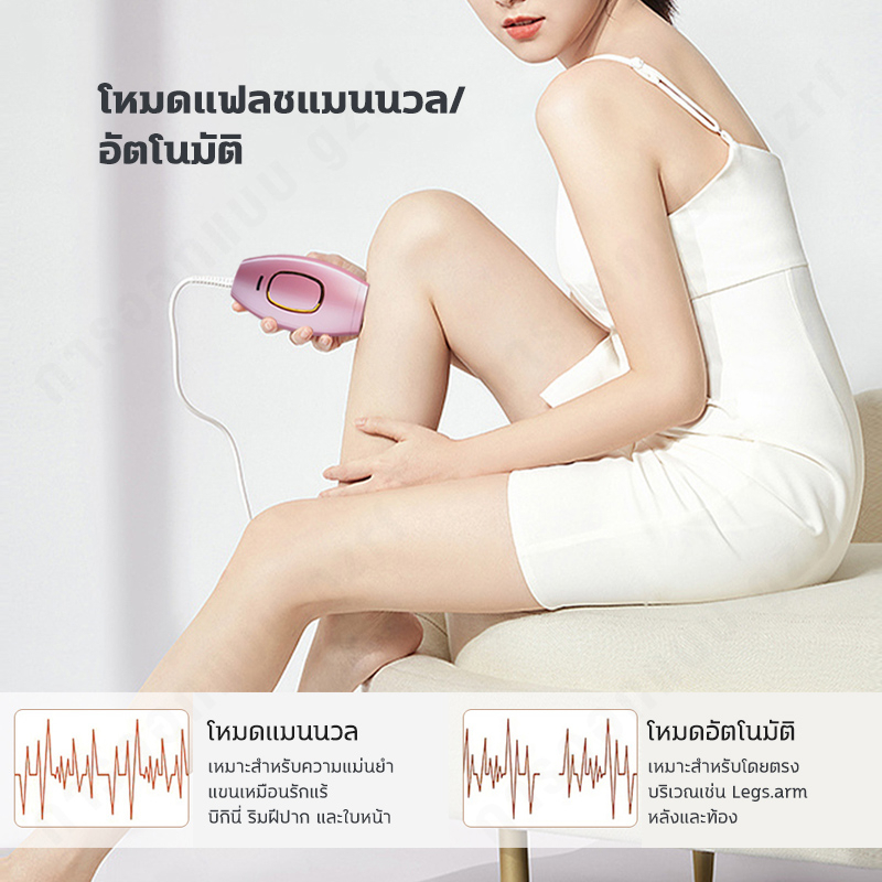 IPL เครื่องกำจัดขนด้วยเลเซอร์สำหรับผู้หญิงอุปกรณ์กำจัดขนด้วยเลเซอร์999999กะพริบถาวร Depilador Depilador เลเซอร์กำจัดขน - รูปที่ 5