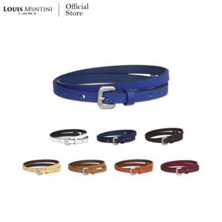 Louis Montini (Miranda) Womens belt เข็มขัดผู้หญิง หนังวัวแท้ เข็มขัดแฟชั่น เข็มขัดหนังแท้ เข็มขัดผู้หญิง MGW133