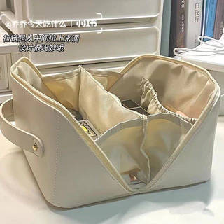 包 (3สี/พร้อมส่ง) กระเป๋าเครื่องสําอาง กระเป๋าออแกไนเซอร์ หนัง PU กันน้ำ จุของได้เยอะ แบบพกพา หนังไม่ย้วย