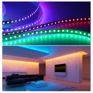 ไฟเส้น หลายสี LED 2835 นำไฟตกแต่ง ไฟปีใหม่ ไฟเส้นสายยาว ไฟติดห้อง ยืดหยุ่น 12V 24V เปลี่ยนฟรี มี 9 สี ให้เหลือก 5M/ 10M