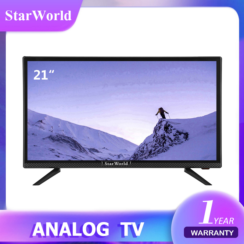 [คูปองลด 400 บ.]  สินค้าพร้อมส่ง StarWorld LED Analog TV อนาล็อกทีวี ทีวี21นิ้ว ทีวีจอแบน