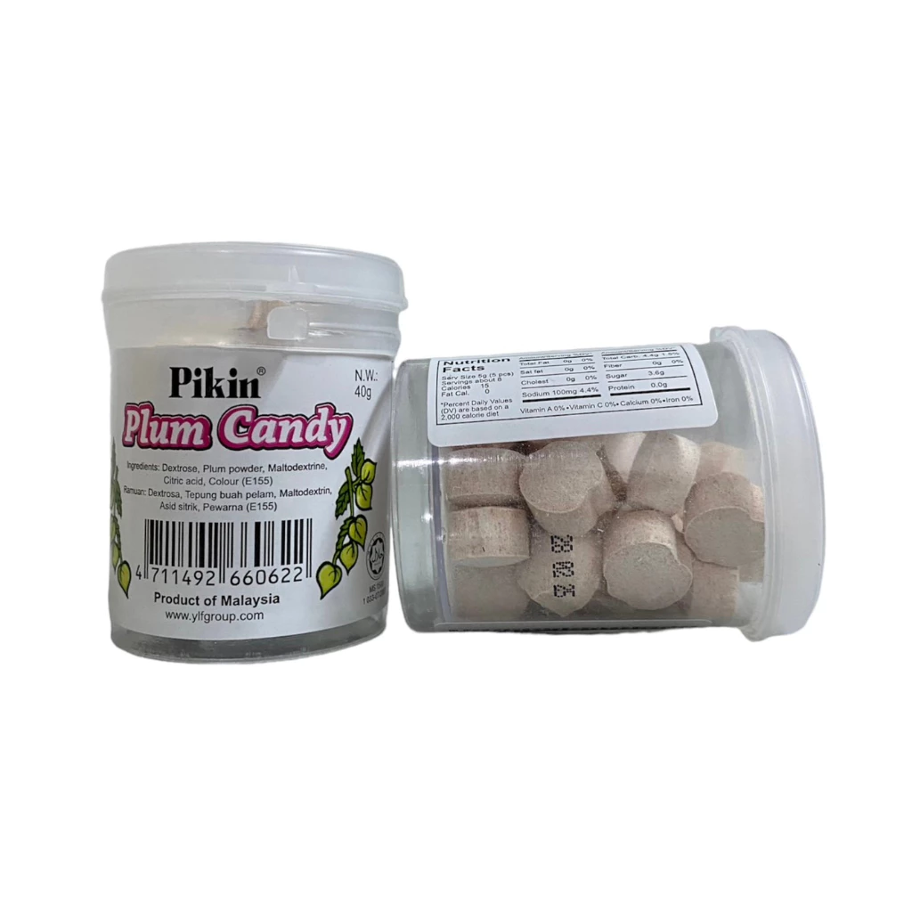 ลูกอมบ๊วย บ๊วยอัดเม็ด pikin plum candy