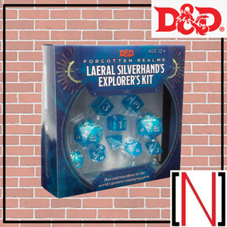 [DnD][Dice] Dungeons &amp; Dragons Forgotten Realms Laeral Silverhands Explorer kit Dice Set [ลูกเต๋า]