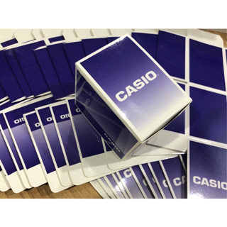 กล่องนาฬิกา CASIO สีน้ำเงิน กล่องกระดาษ-