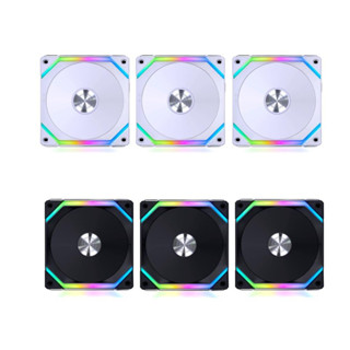 LIAN LI UNI Fan SL120 V2 RGB 3x 120MM Fan Pack with Controller (Black/White) (แพ็ค3ตัว)