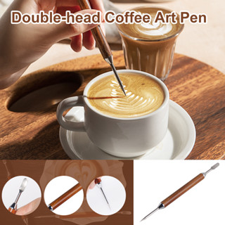 🚚จัดส่งจากกทม เข็มวาดลาเต้อาร์ต เข็มวาดลายกาแฟ เข็มแต่งหน้าฟองนม Latte Art Needle Pen