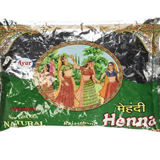 Ayur Mehndi Henna 150g เฮนน่า ย้อมผมปิดหงอก ผงย้อมผมสมุนไพร ครามอินเดีย