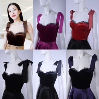 velvet classic corset top🥰 soju