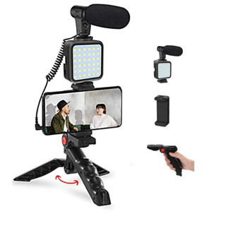 ส่งเร็ว ส่งไว AY-49 Smartphone Video Kit อุปกรณ์ถ่ายวิดีโอ ขาตั้ง ที่จับสมาร์ทโฟน ไมค์ ไฟ LED ครบชุดพร้อมถ่าย