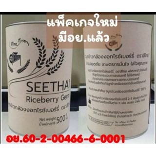 จมูกข้าวกล้องงอกไรซ์เบอร์รี่ จมูกข้าวไรซ์เบอร์รี่ เพาะงอก Riceberry Germ ชนิดผงชงดื่มง่าย จมูกข้าวกล้องงอก