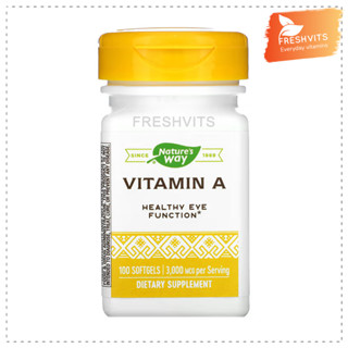 Natures way,Vitamin A, 3,000 mcg, 100 Softgels