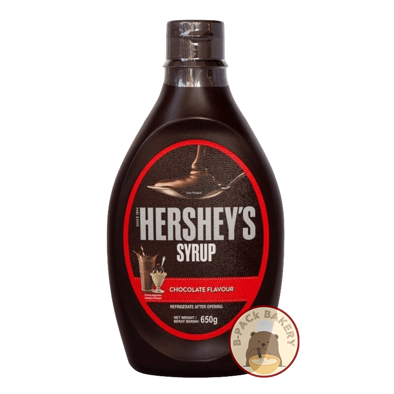 (สลากขอบ แดง) เฮอร์ชีส์ ไซรัป ช็อคโกแลต  / Hershey's Chocolate Syrup / 623g