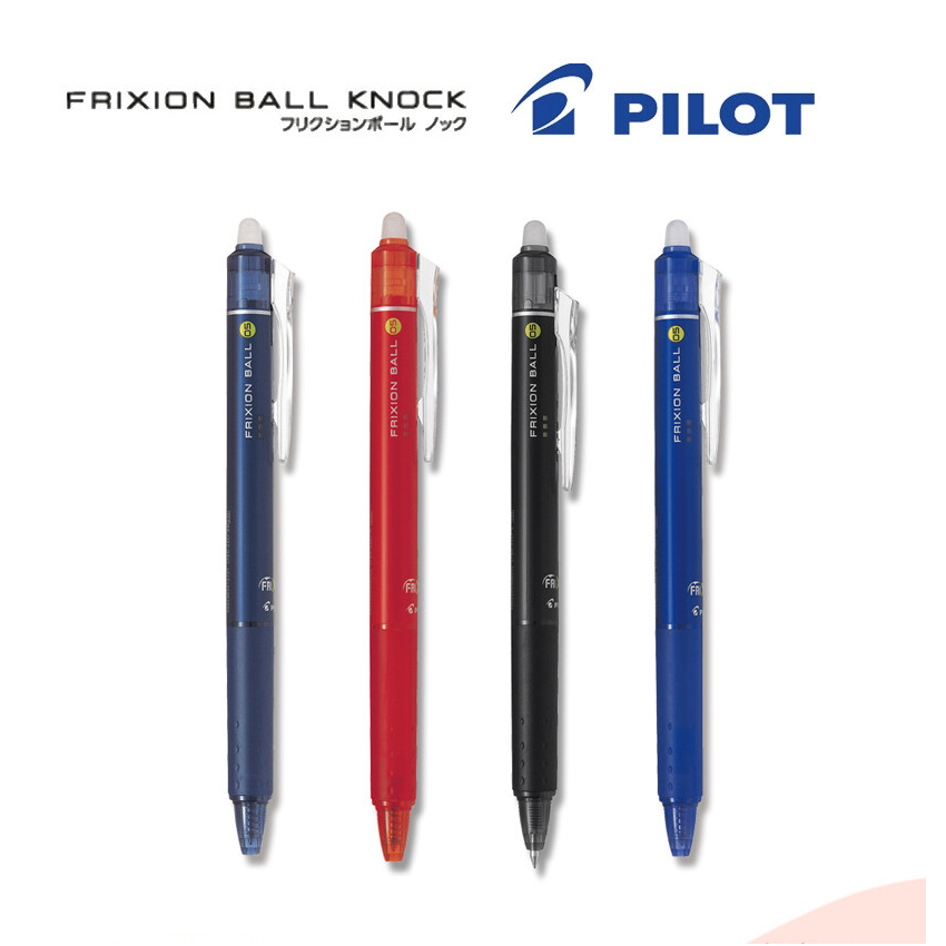 ปากกาลบได้แบบกด pilot Frixion Ball Knock 0.4/ 0.5/ 0.7