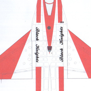 รูปลอกน้ำ DECAL VEHA สเกล 1/48 RSAF AEROBATIC TEAM F-16C BLACK KNIGHTS 2008