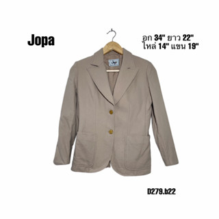 Jopa women suit เสื้อสูทผู้หญิงไซต์ S อก 34 สีครีมใส่อุ่นไในออฟฟิศ D279.b22