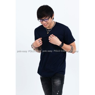 3XL เสื้อยืด สีกรมท่า คอกลม แขนสั้น Size 3XL