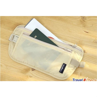 กระเป๋าคาดเอวSPORT กระเป๋าวิ่งกลางแจ้งใส่มือถือเดินทางบางเฉียบ Travel check Bag สีกากี