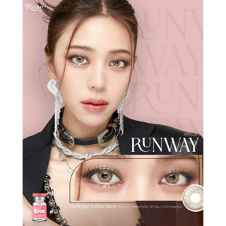 Runway brown คอนแทคเลนส์ (Rozelens ค่าอมน้ำ 55%)